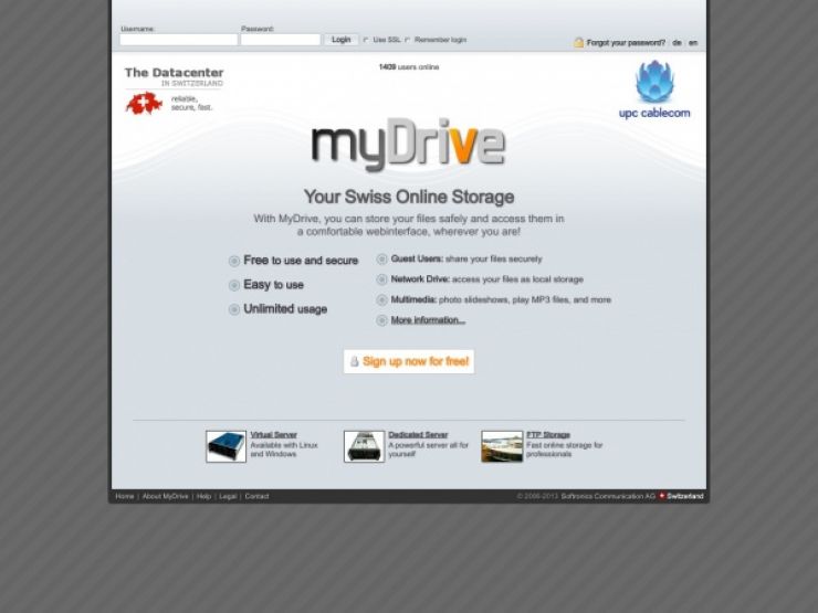 mydrive.ch Screenshot