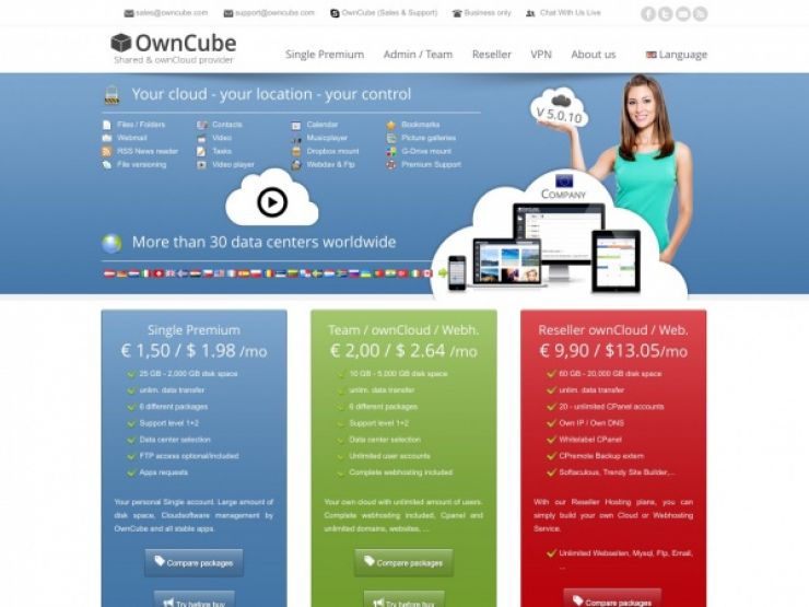 owncube.com Screenshot